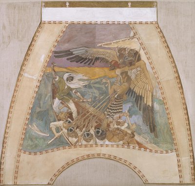 De verdediging van de Sampo, ca. 1900 door Akseli Gallen Kallela