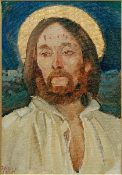 Christushoofd door Akseli Valdemar Gallen Kallela