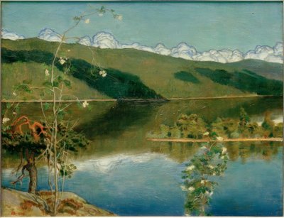 Onweerswolken aan de horizon door Akseli Valdemar Gallen Kallela