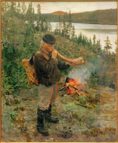 Herderjongen uit Paanajärvi door Akseli Valdemar Gallen Kallela