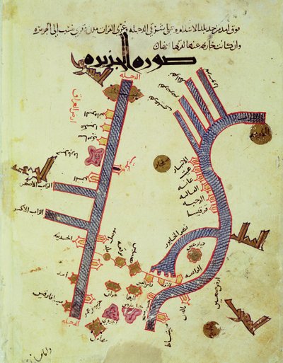De Tigris en de Eufraat door Al Istakhri