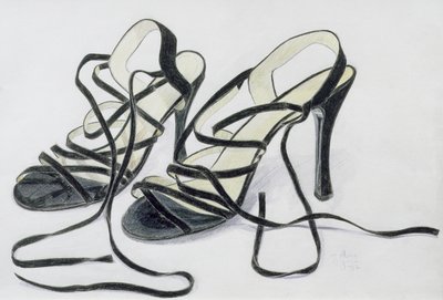 Zwarte Strappy Schoenen door Alan Byrne