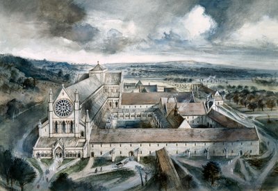 Byland Abbey, 1539, circa 1960s door Alan Ernest Sorrell