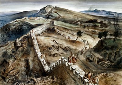 Walltown Crags, Muur van Hadrianus, 2e eeuw, ca 1960s door Alan Ernest Sorrell