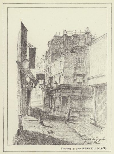 Kingley Street en Fouberts Place door Alan Stapleton