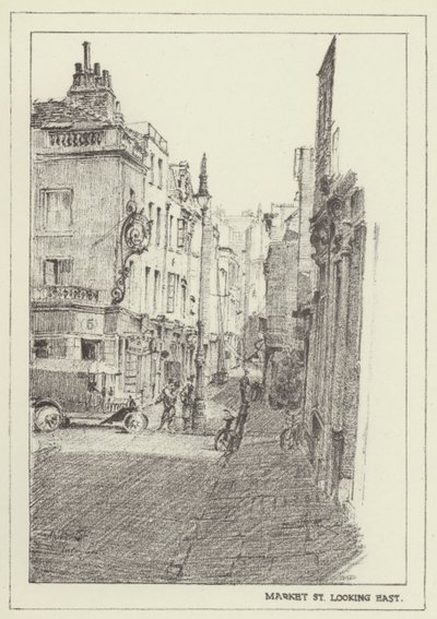 Market Street, kijkend naar het oosten door Alan Stapleton
