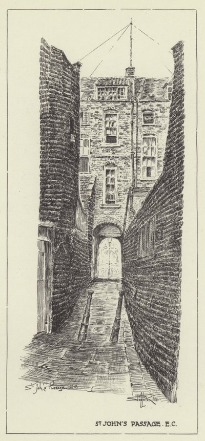 St Johns Passage, EC door Alan Stapleton