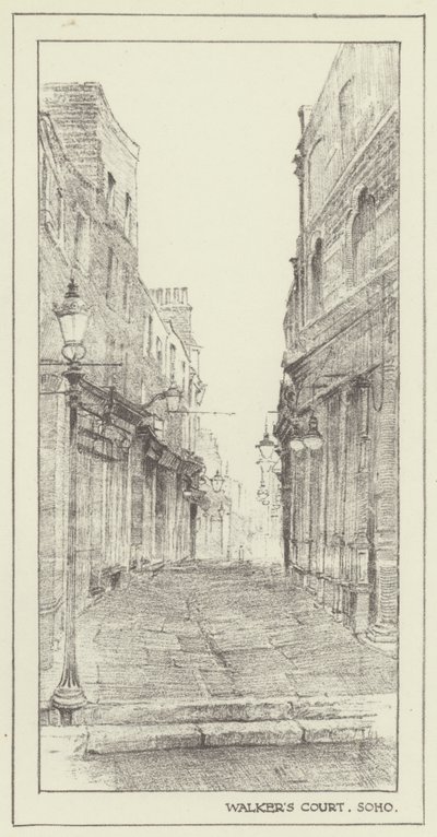 Walkers Court, Soho door Alan Stapleton