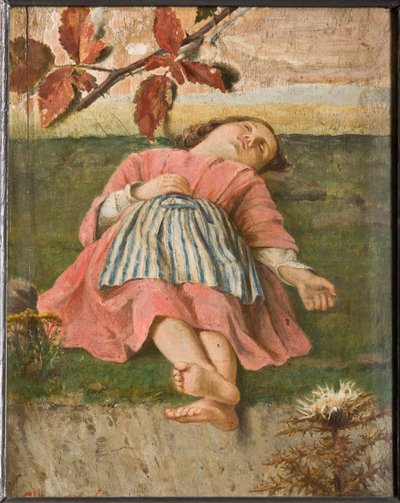 Het slapende meisje door Albano Lugli Carpi