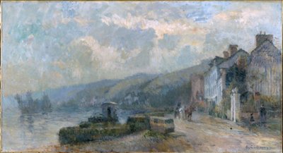 Regenachtig weer, ca. 1901 door Albert Charles Lebourg