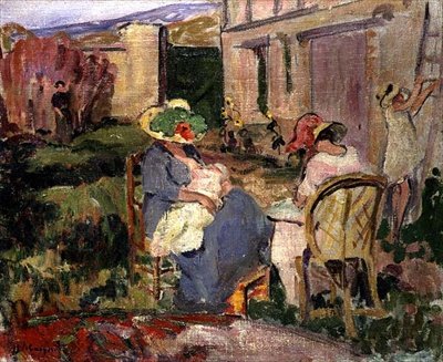 De Familie door Albert Charles Lebourg