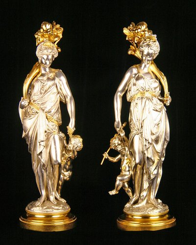 Ceres en Bacchus door Albert Ernest Carrier Belleuse
