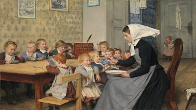 Creche door Albert Anker
