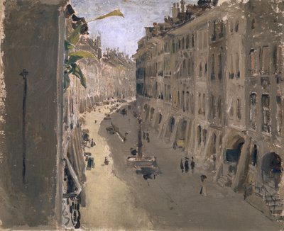 Gerechtigkeitsgasse in Bern, ca. 1880-90 door Albert Anker