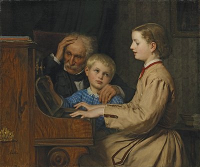 Lied van het vaderland, 1874 door Albert Anker