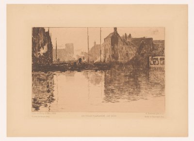 Havengezicht in Vlaanderen door Albert Baertsoen
