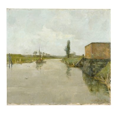 De Schelde bij Dendermonde door Albert Baertsoen