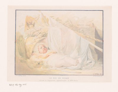 Baby met koninklijke attributen door Albert Bertrand