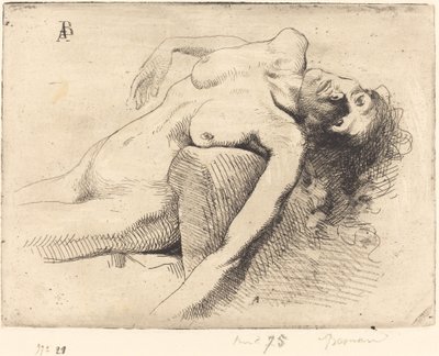 Stervende Vrouw door Albert Besnard