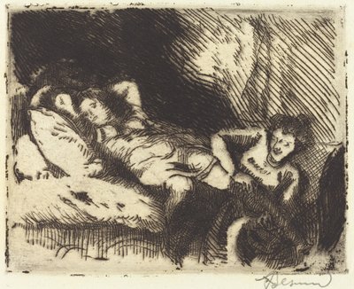 Naar Bed Gaan door Albert Besnard