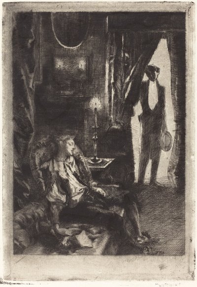 Iza slaapt door Albert Besnard