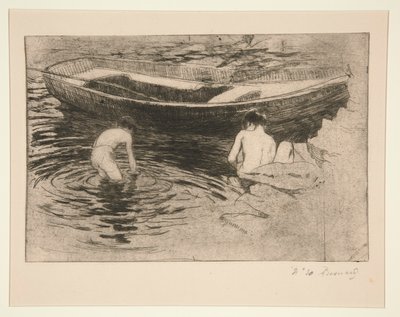 Baden in Talloires door Albert Besnard