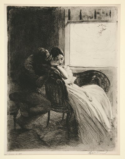 De flirt door Albert Besnard