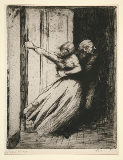 Le Viol door Albert Besnard
