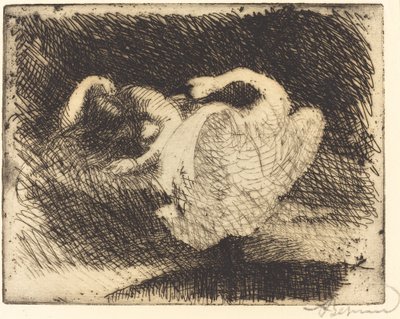 Leda aan het Slapen door Albert Besnard