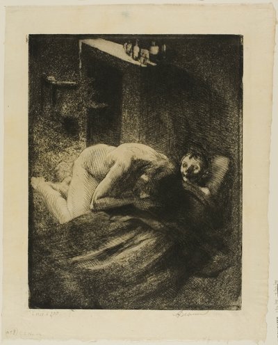 Misery, plaat negen van Woman door Albert Besnard