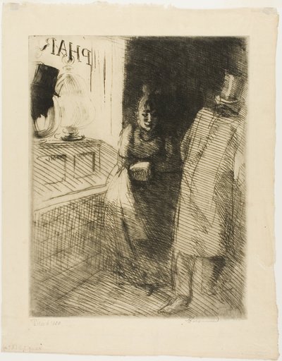 Prostitutie, plaat tien van Vrouw door Albert Besnard
