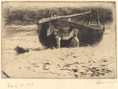 Kleine Ezel in Berck door Albert Besnard