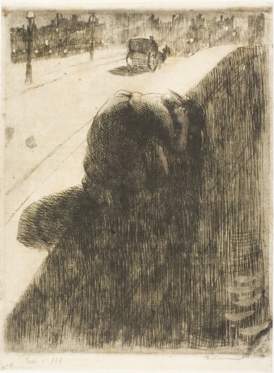Zelfmoord, plaat elf van Vrouw door Albert Besnard