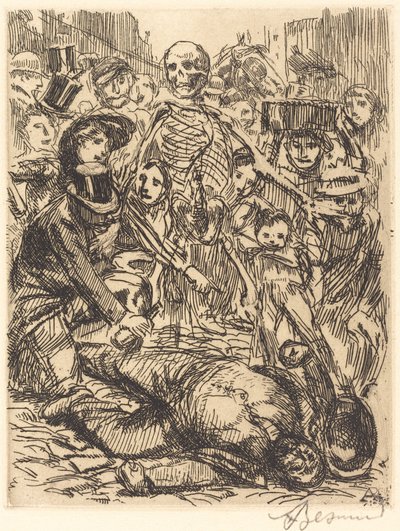 Het ongeluk door Albert Besnard