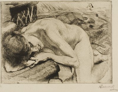 Het slapende model door Albert Besnard