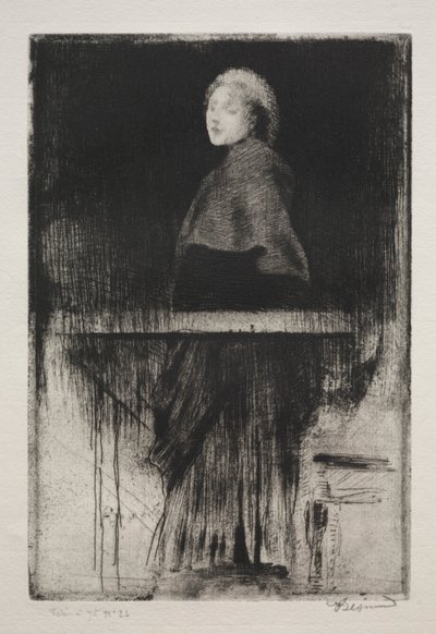 Vrouw met een cape, 1889 door Paul Albert Besnard