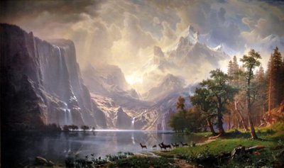 Onder de Sierra Nevada, Californië door Albert Bierstadt