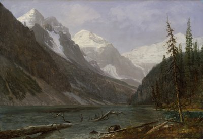 Canadese Rockies (Lake Louise) door Albert Bierstadt