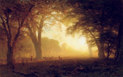 Gouden Licht van Californië door Albert Bierstadt