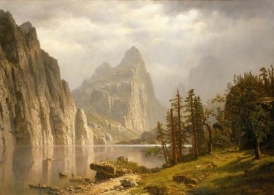 Merced, Yosemite-vallei door Albert Bierstadt