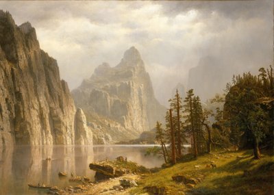 Merced River, Yosemite Valley door Albert Bierstadt