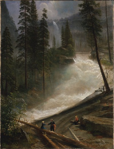 Nevada-watervallen, Yosemite door Albert Bierstadt