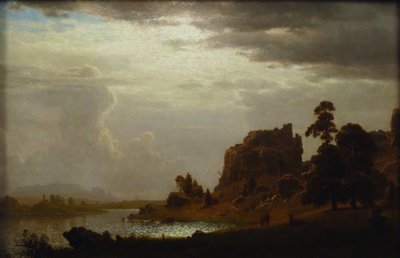 Op het Zoetwater bij de Duivelspoort door Albert Bierstadt