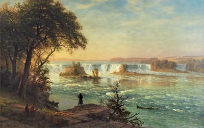 De watervallen van St. Anthony door Albert Bierstadt