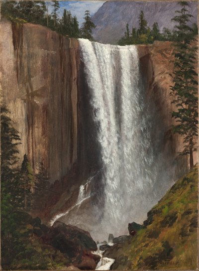 Vernal Falls door Albert Bierstadt