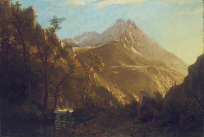 Wasatch Bergen door Albert Bierstadt