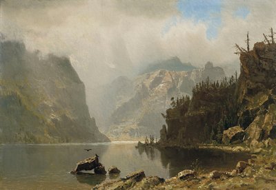 Westelijk landschap door Albert Bierstadt