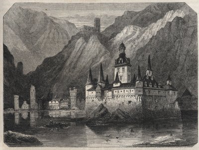 Buitenaanzicht van de Pfalz door Albert Bligny