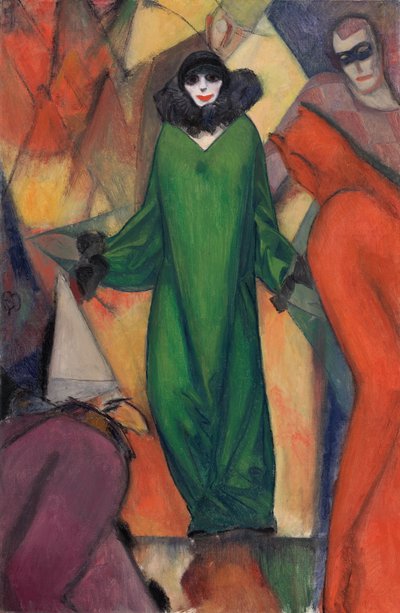 De groene domino door Albert Bloch