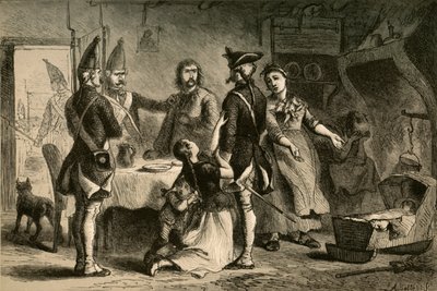 Dienstplicht van Duitse Soldaten voor Dienst in Amerika, 1877 door Albert Bobbett